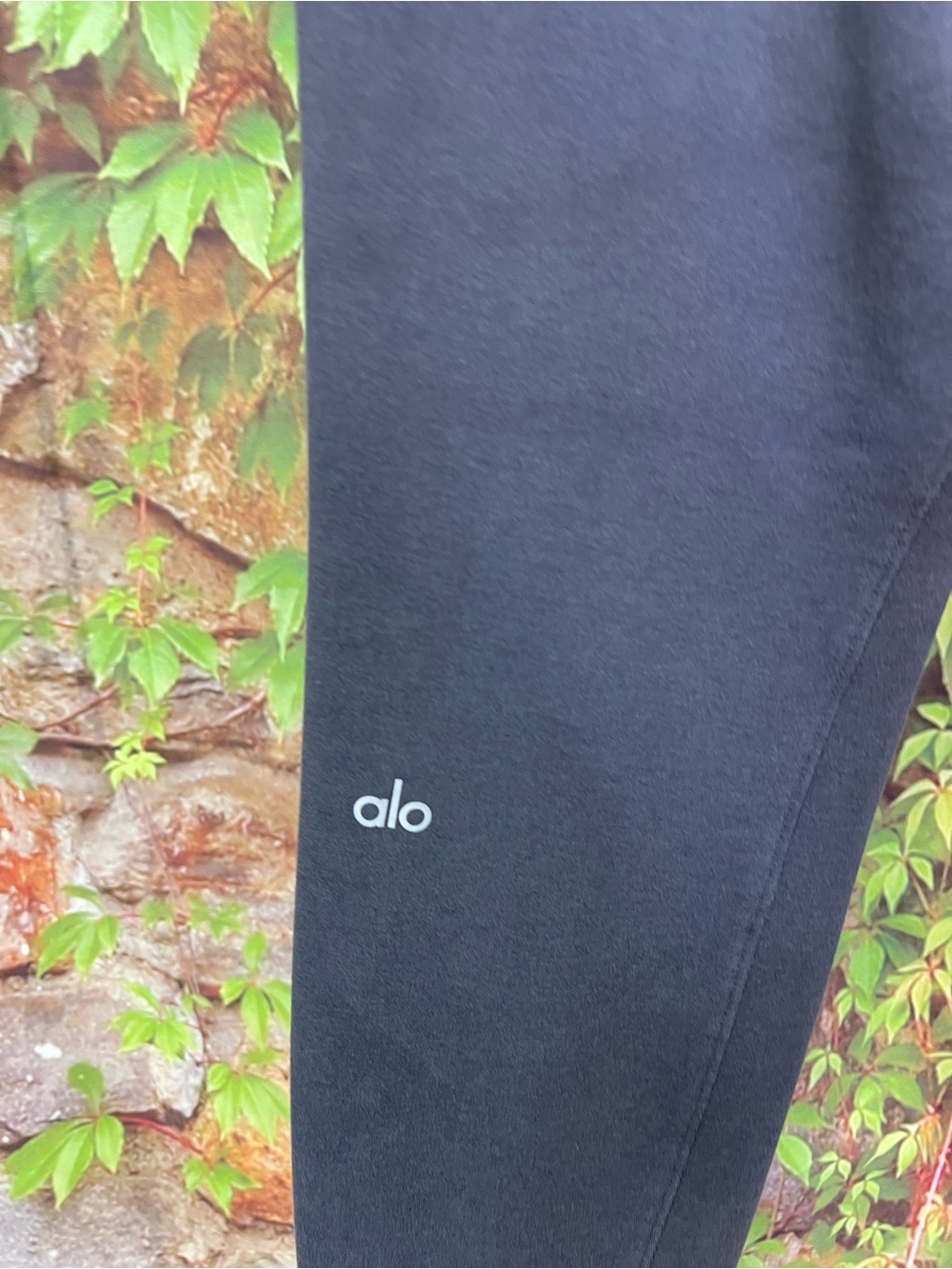ALO YOGA Charcoal Gray Moto Style Jogger Pants Athleisure, S - Picture 9 of 11